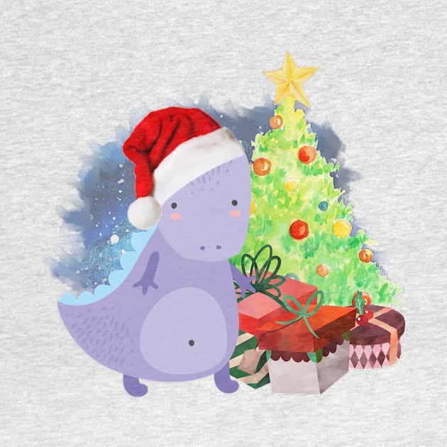 Treesaurus: a Dinosaur Christmas by tribbledesign